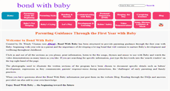 Desktop Screenshot of bondwithbaby.com