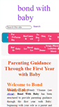 Mobile Screenshot of bondwithbaby.com